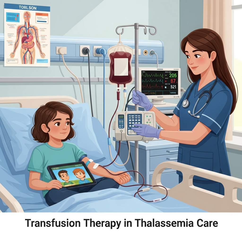 Blood transfusion therapy in thalassemia care