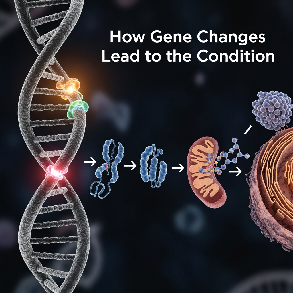 Gene changes causing alpha thalassemia symptoms.