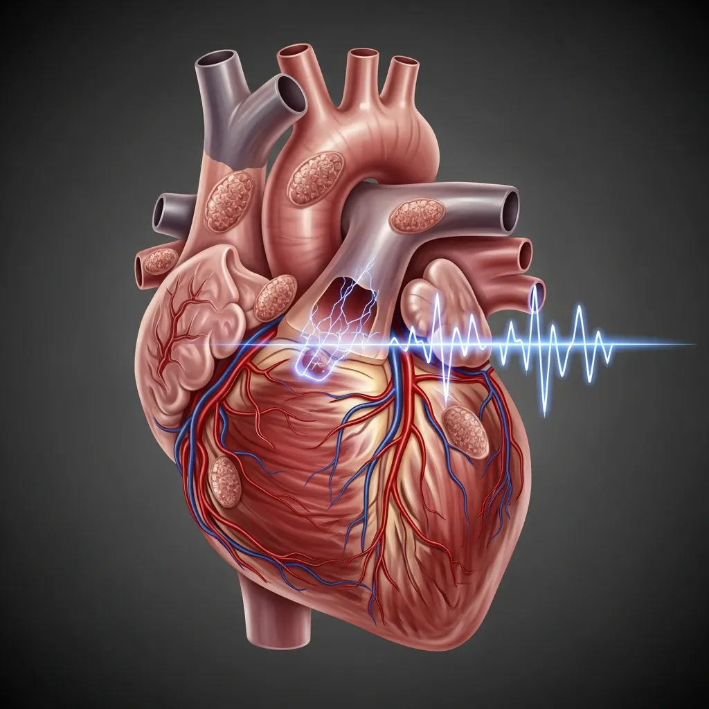 Heart complications in thalassemia.