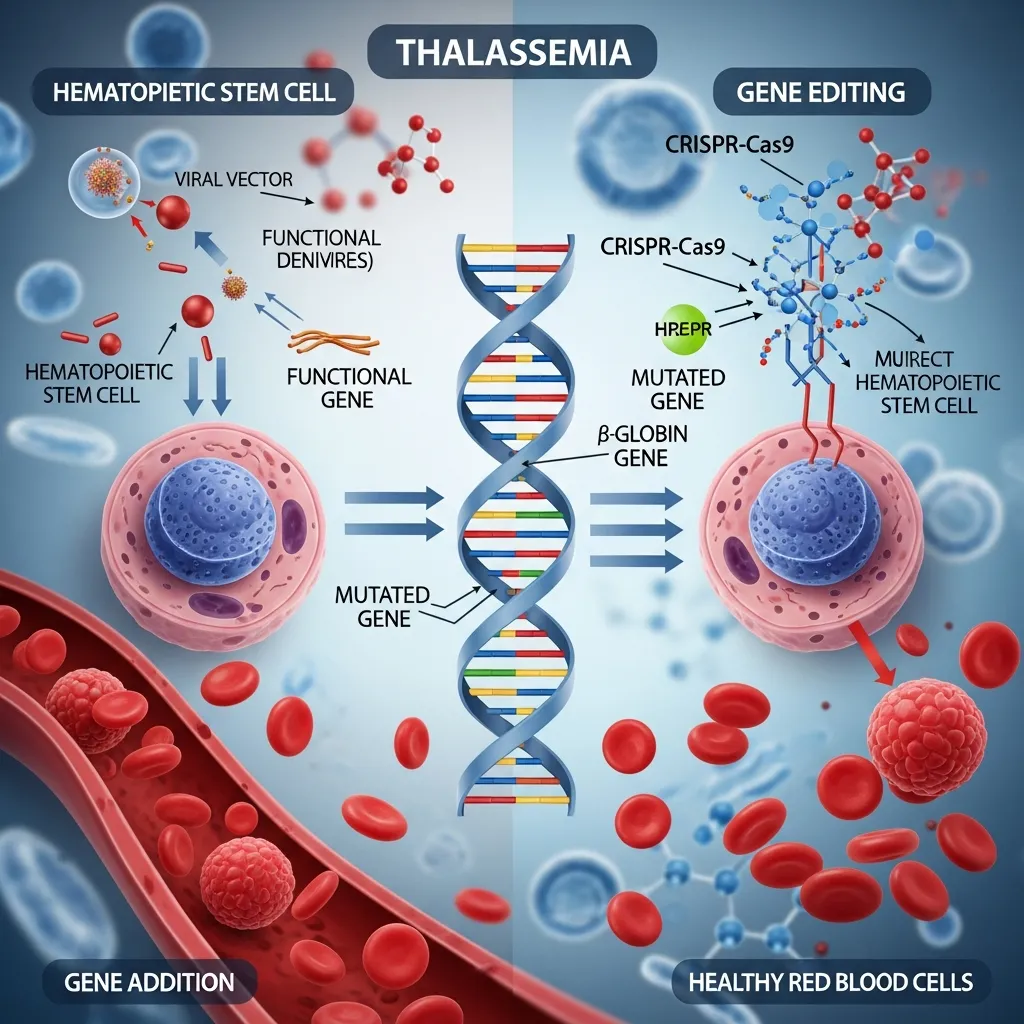 Gene therapy approaches for thalassemia